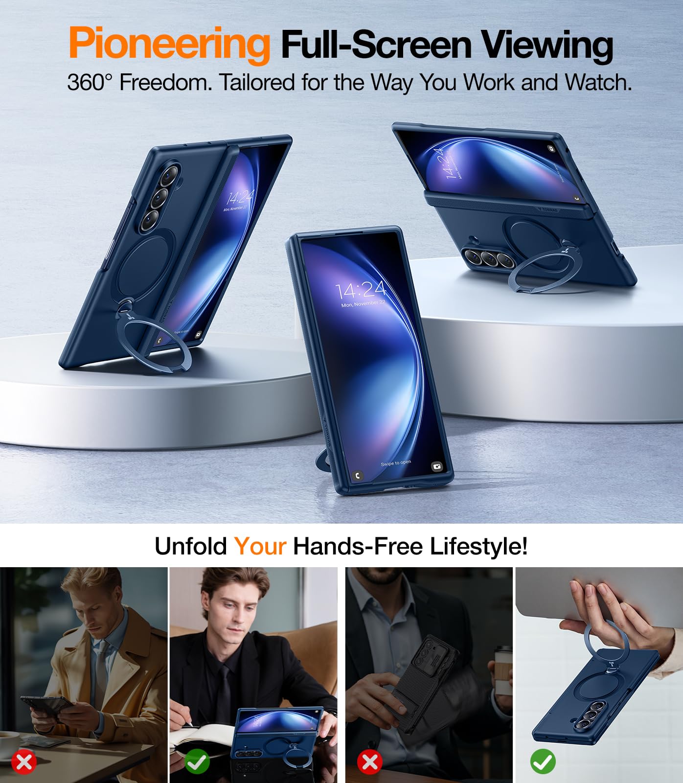 Galaxy Z Fold 7 国内版　Torras magsafeケースセット Amazon.com: TORRAS Magnetic Shockproof for Samsung Galaxy Z Fold 7